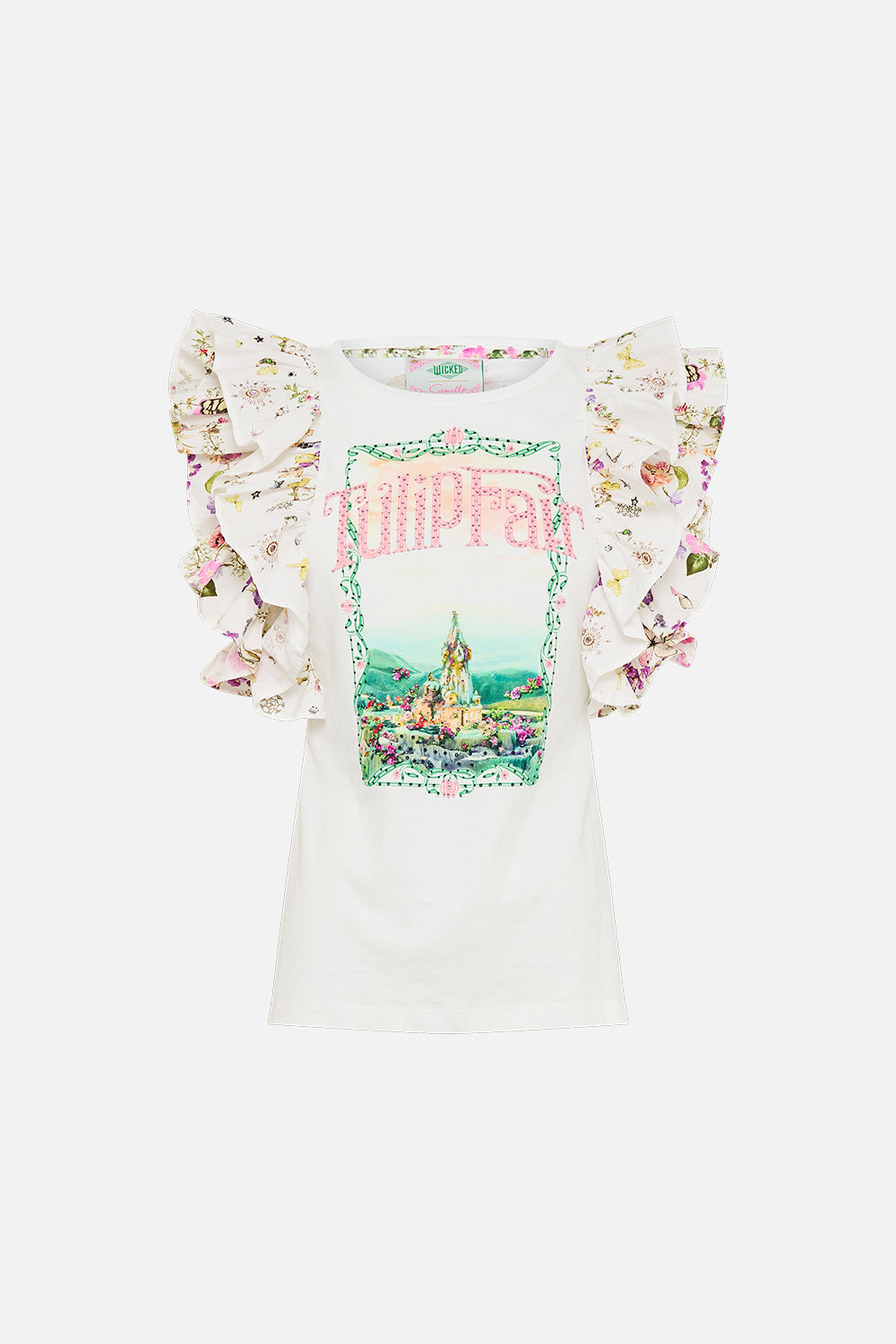 DOUBLE FRILL SLEEVE TEE MUNCHKINLAND