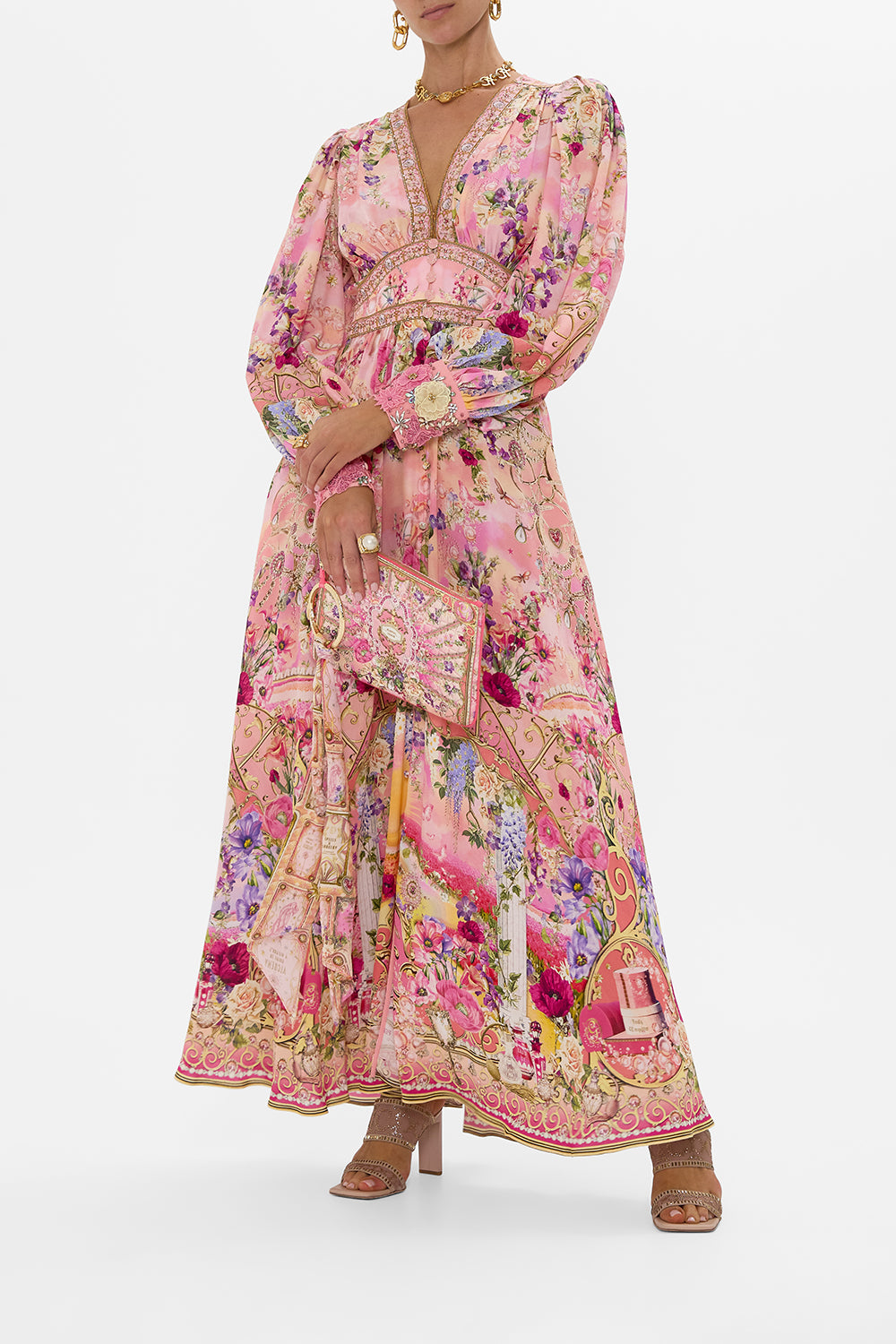 CAMILLA Ring Scarf Clutch in Totally Ozmopolitan Print.