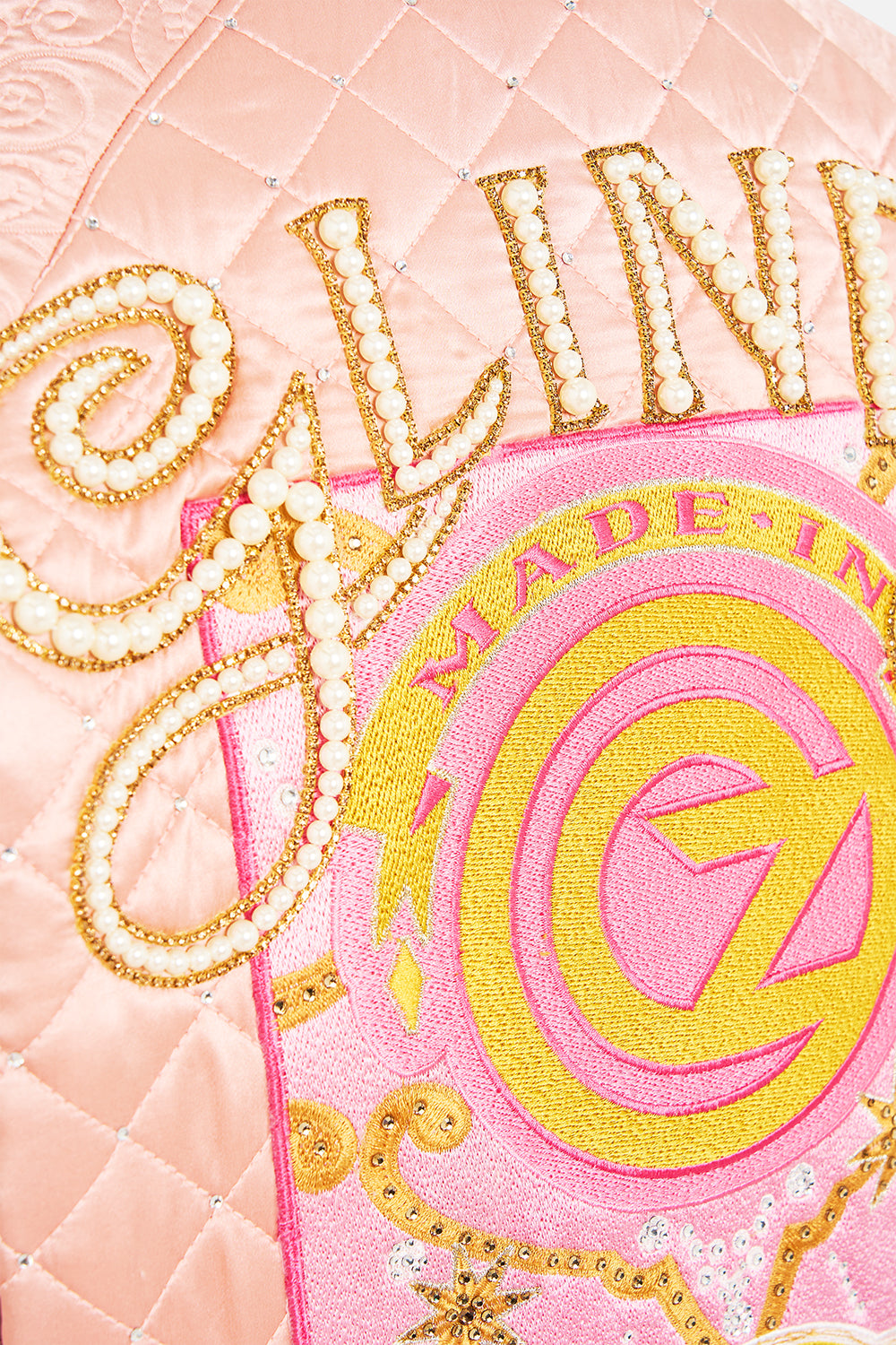 CAMILLA Blouson Sleeve Bomber in Totally Ozmopolitan Print