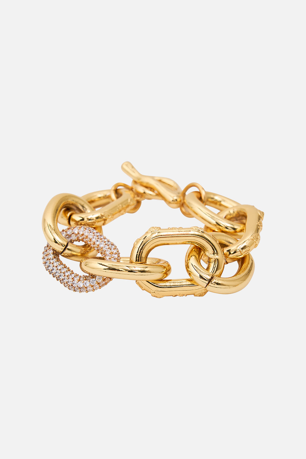 The CAMILLA COSMIC CARTOUCHE BRACELET GOLD