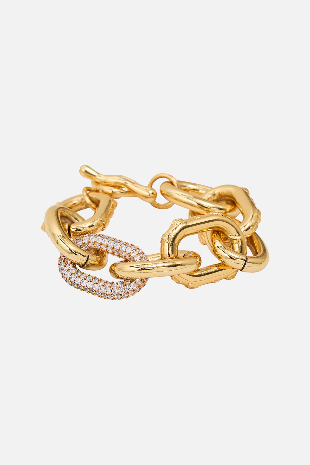 The CAMILLA COSMIC CARTOUCHE BRACELET GOLD