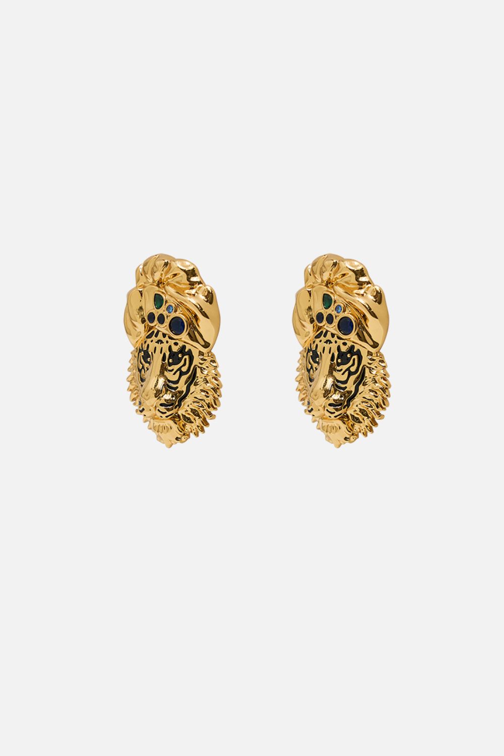 The CAMILLA SACRED SYMBOLS JAGGI EARRINGS GOLD