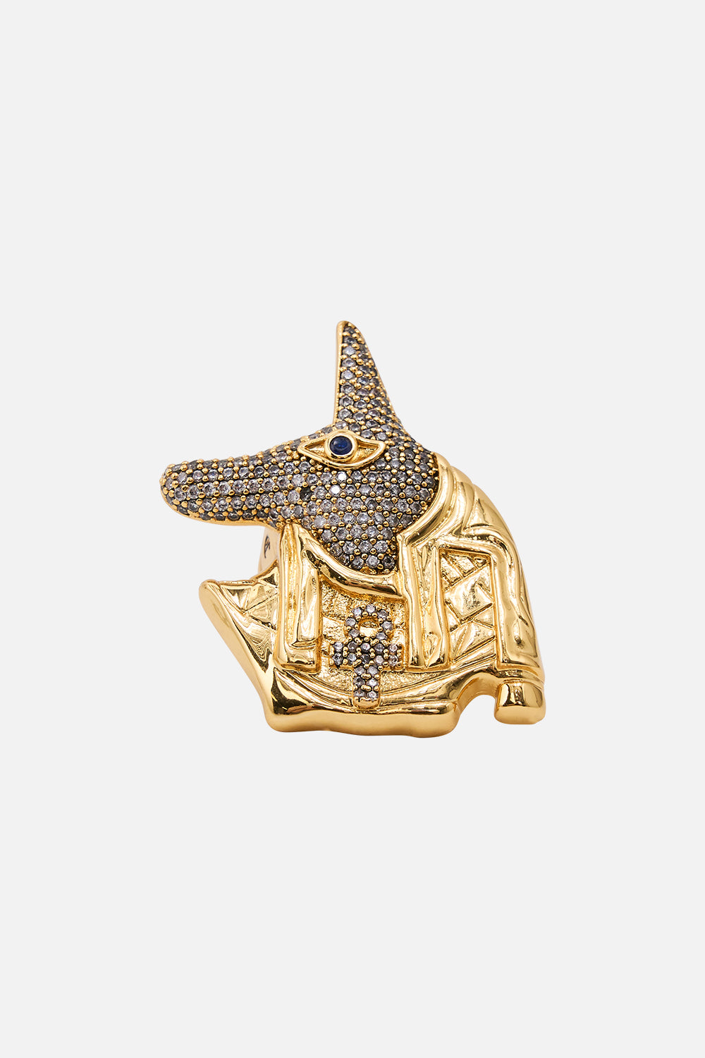 CAMILLA Gold Anubis Ring 