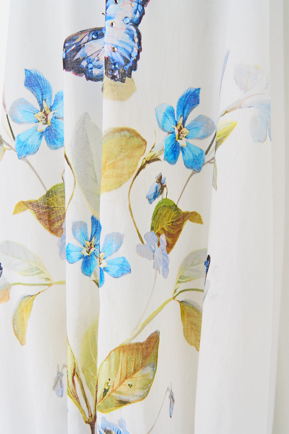 The CAMILLA HIGH NECK BUTTON THROUGH BLOUSE BOTANICAL BALLADS