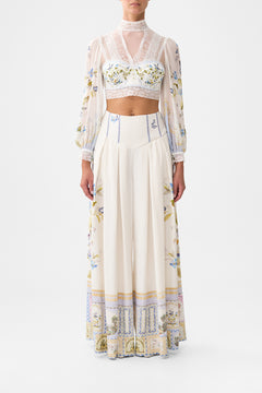 LACE SPLICE TOP WITH LONG SLEEVE BOTANICAL BALLADS