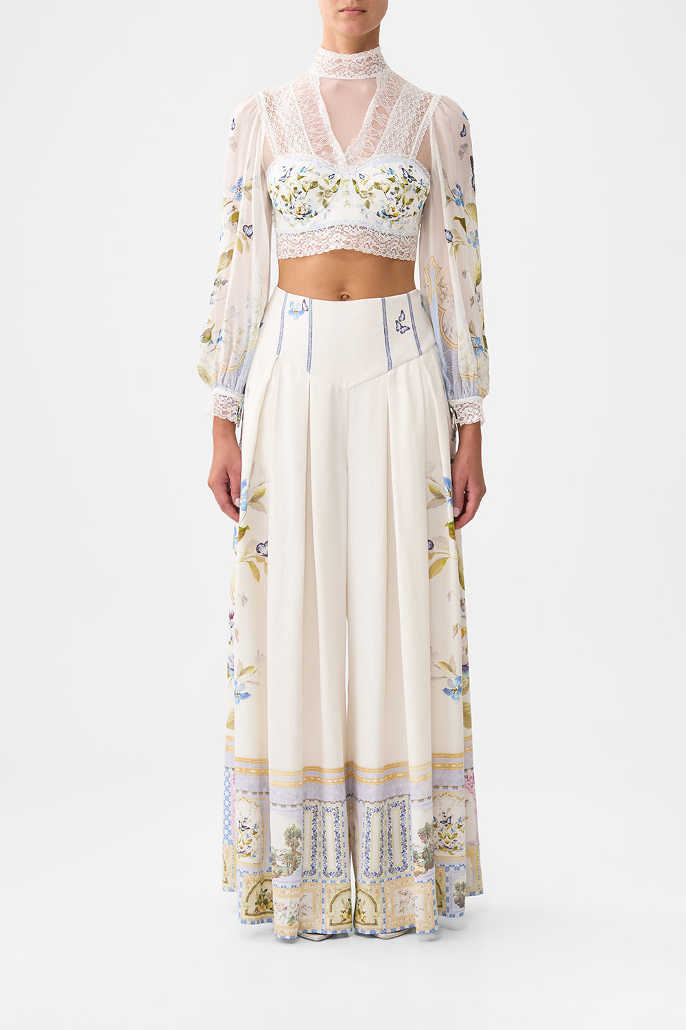 The CAMILLA CORSET WAIST WIDE LEG PANT BOTANICAL BALLADSBOTANICAL BALLADS