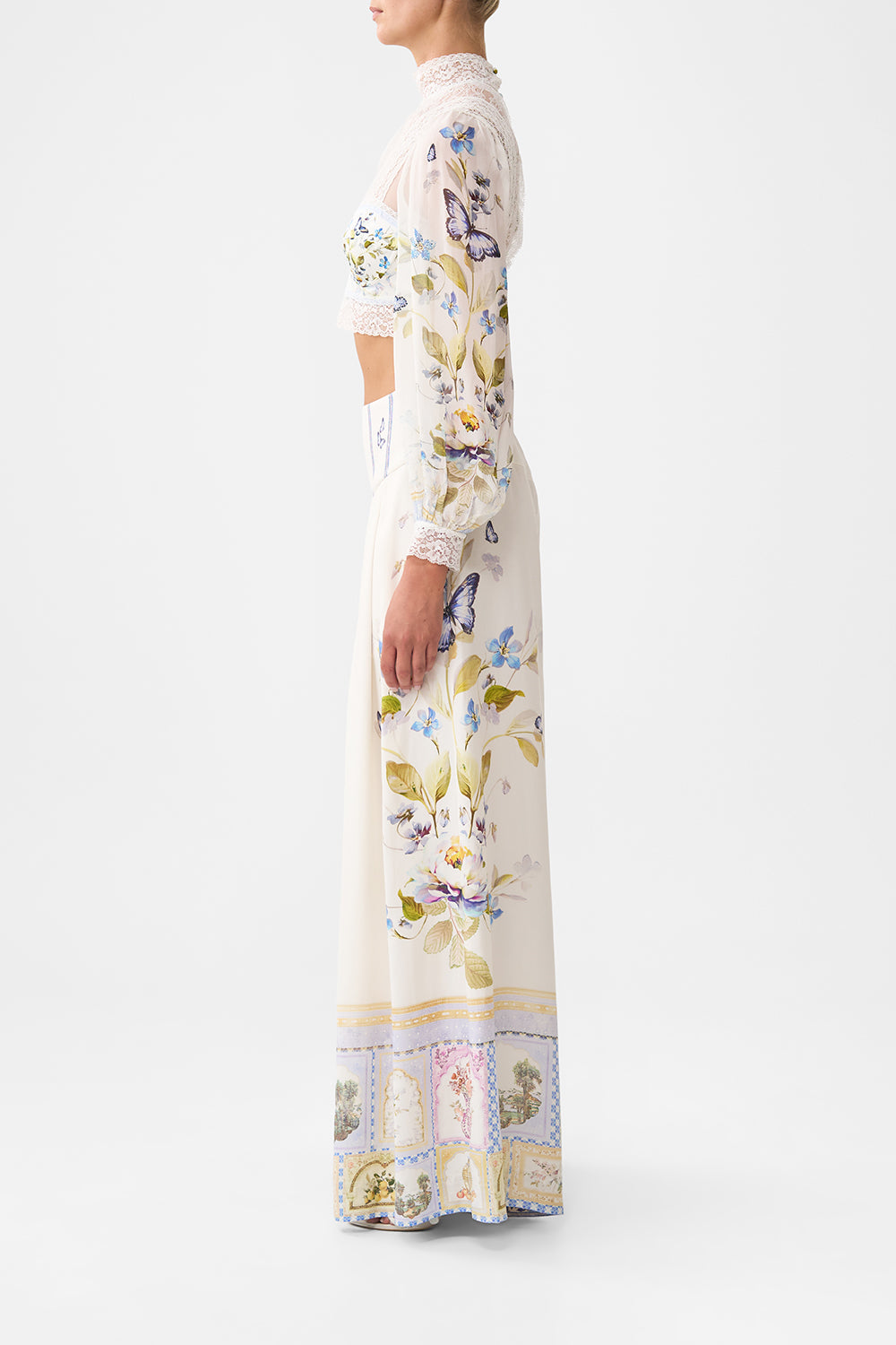 The CAMILLA CORSET WAIST WIDE LEG PANT BOTANICAL BALLADS