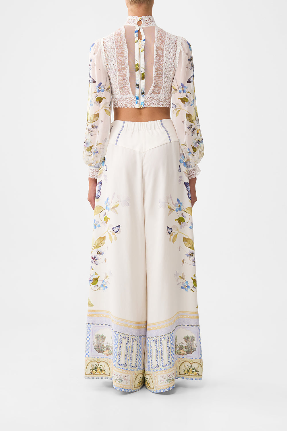 The CAMILLA CORSET WAIST WIDE LEG PANT BOTANICAL BALLADS