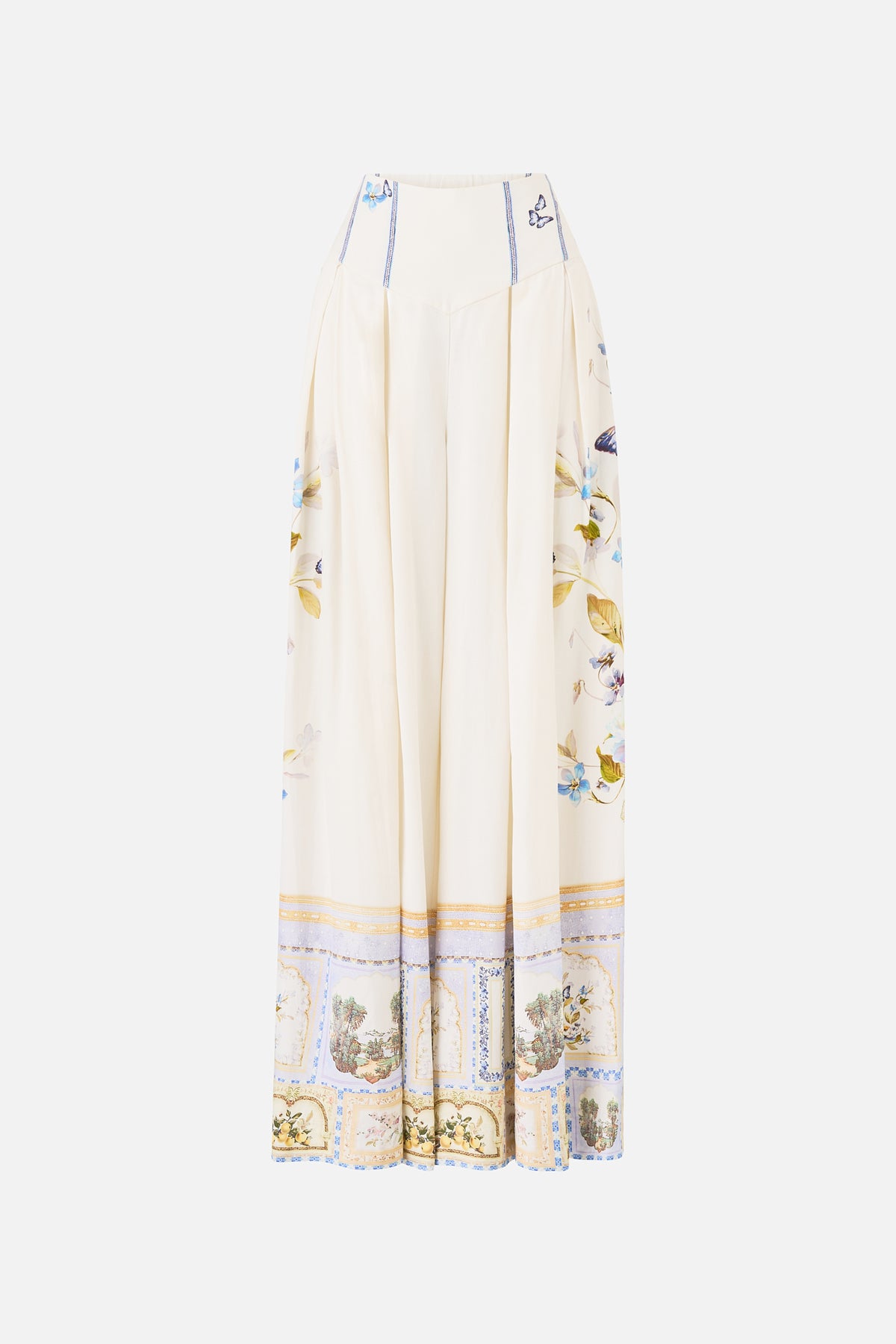 The CAMILLA CORSET WAIST WIDE LEG PANT BOTANICAL BALLADS