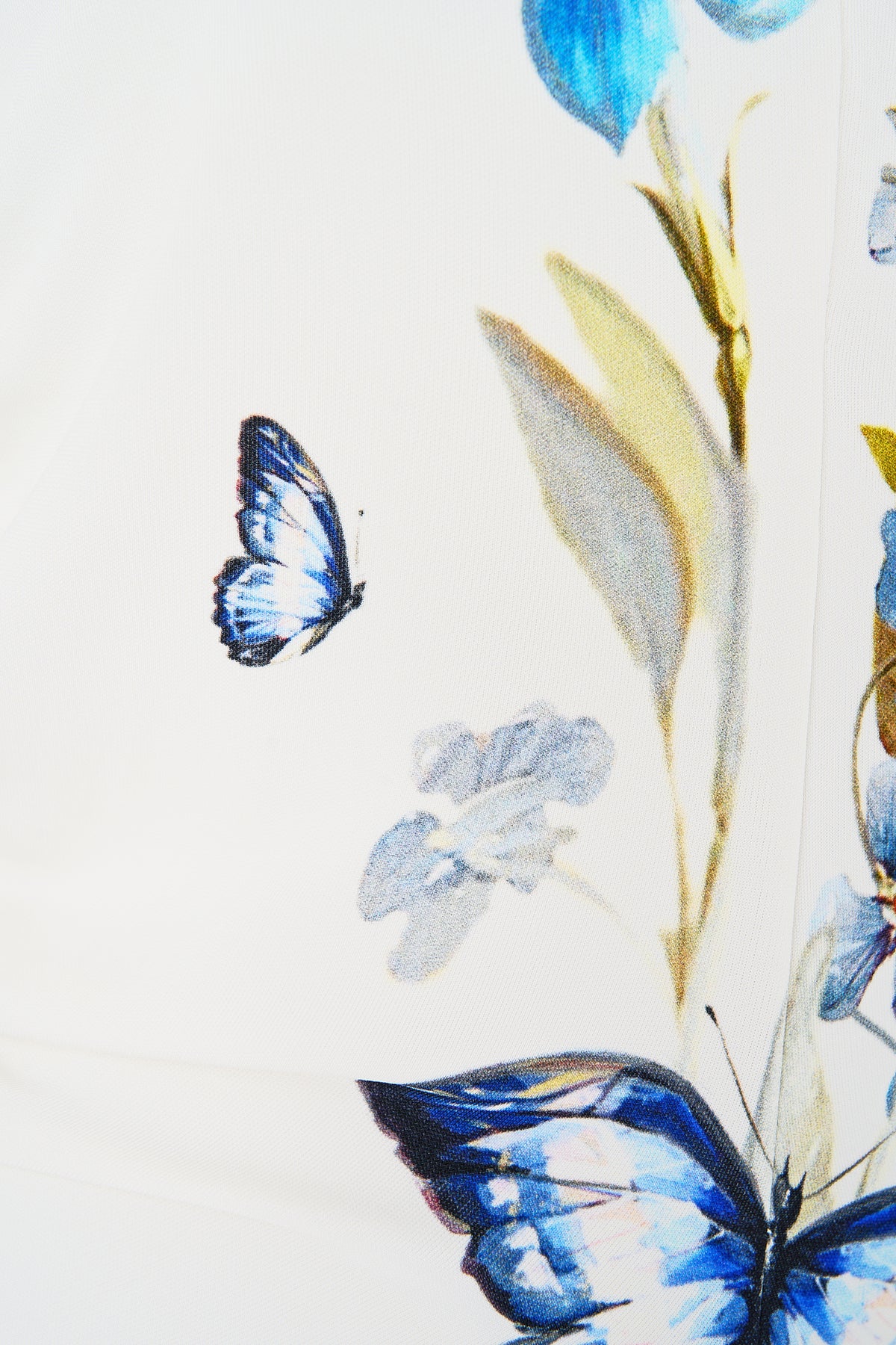 GATHERED JERSEY LONG DRESS BOTANICAL BALLADS