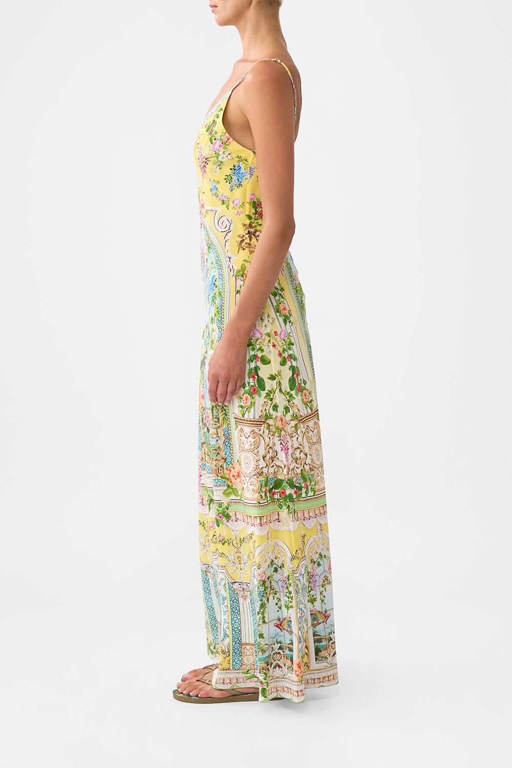 V NECK FULL LENGTH BIAS SLIP DRESS TALES OF TOPKAPI PALACE