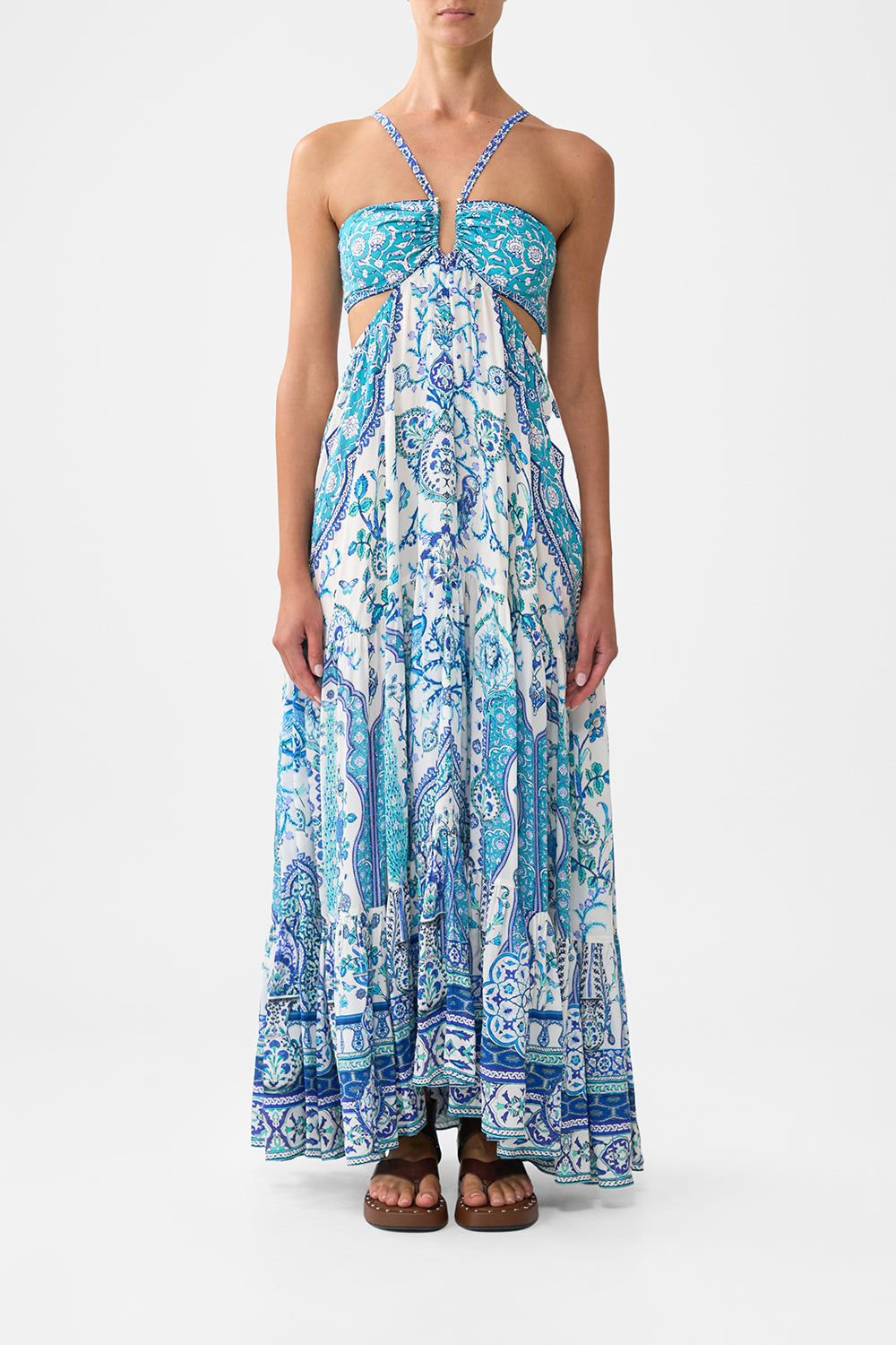 The CAMILLA GATHERED CUT OUT DRESS ISNIK LULLABYISNIK LULLABY