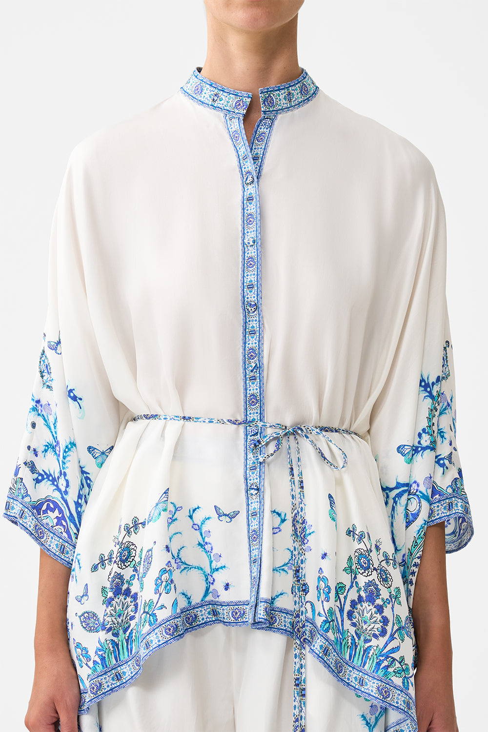 BUTTON THROUGH SCARF BLOUSE ISNIK LULLABY