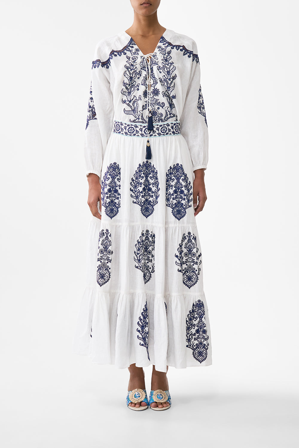 The CAMILLA LACE UP BLOUSE ISNIK LULLABYISNIK LULLABY