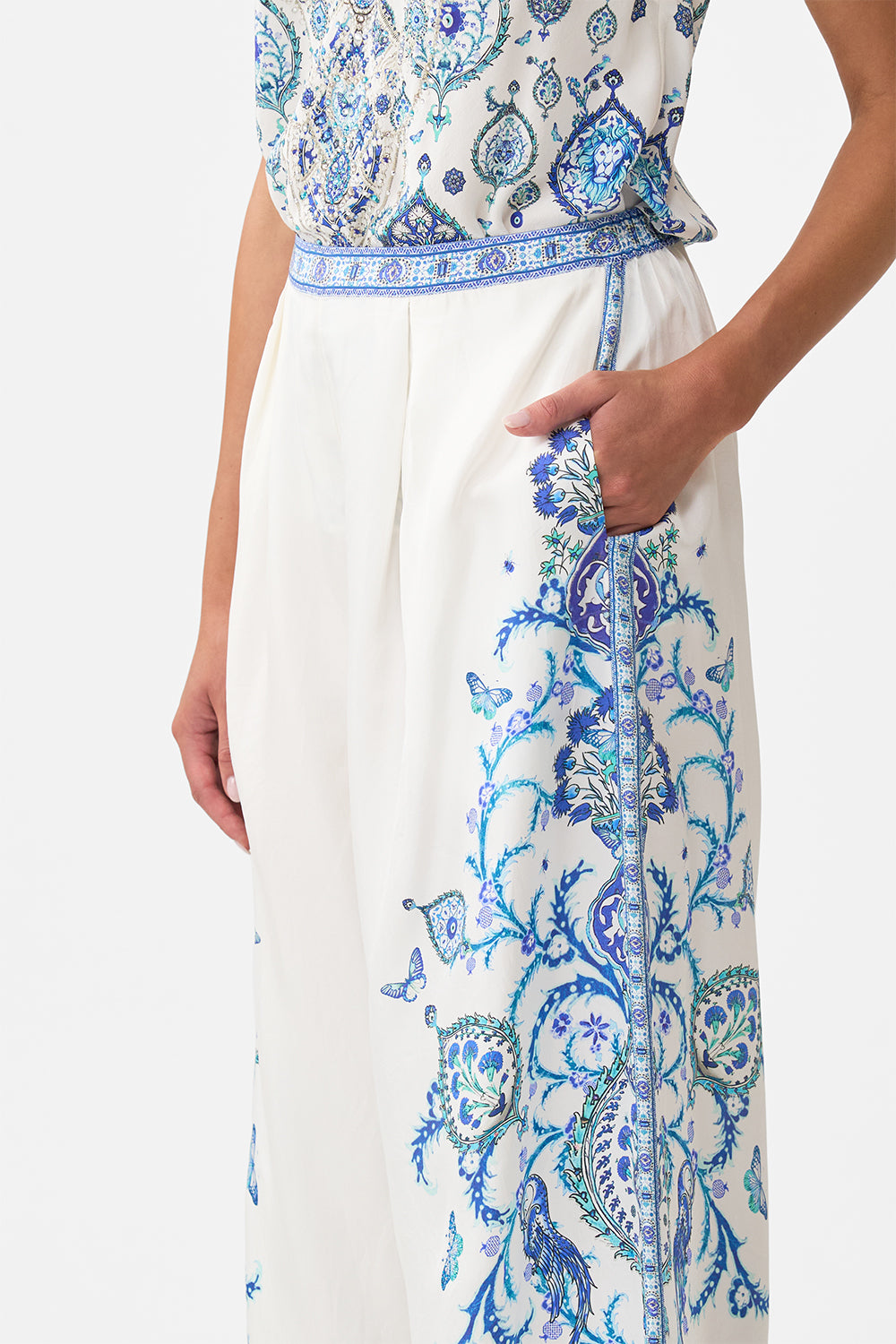 The CAMILLA TUCK FRONT PANT ISNIK LULLABY