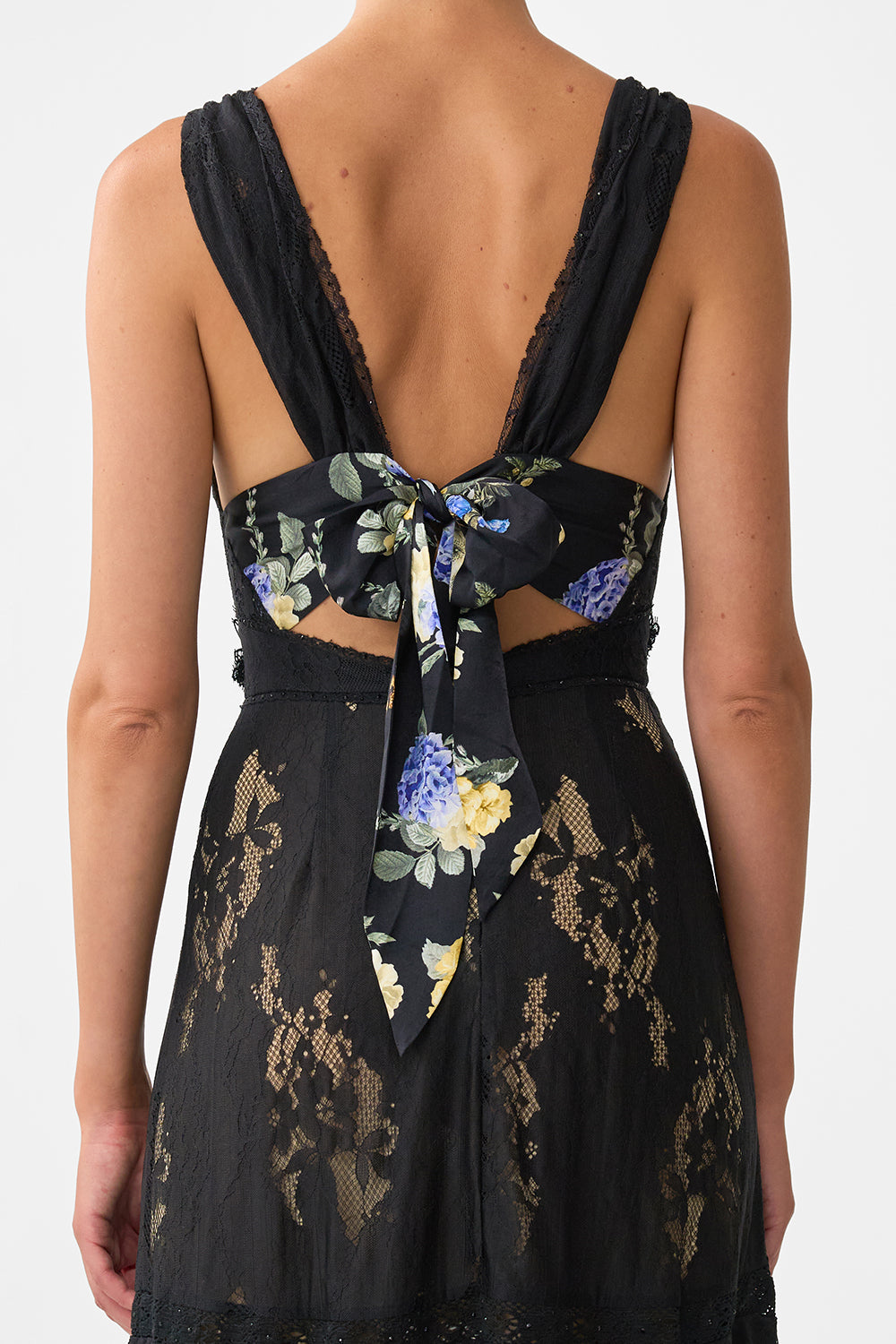 The CAMILLA TIERED RUFFLE HEM DRESS OTTOMAN ELEGANCE
