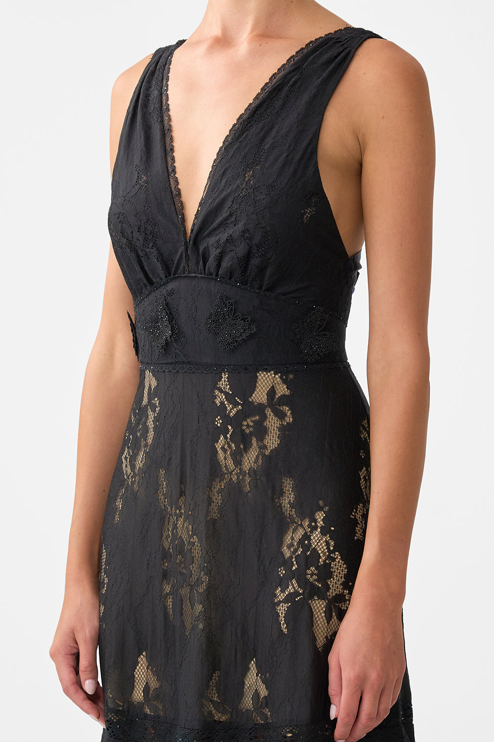 The CAMILLA TIERED RUFFLE HEM DRESS OTTOMAN ELEGANCE