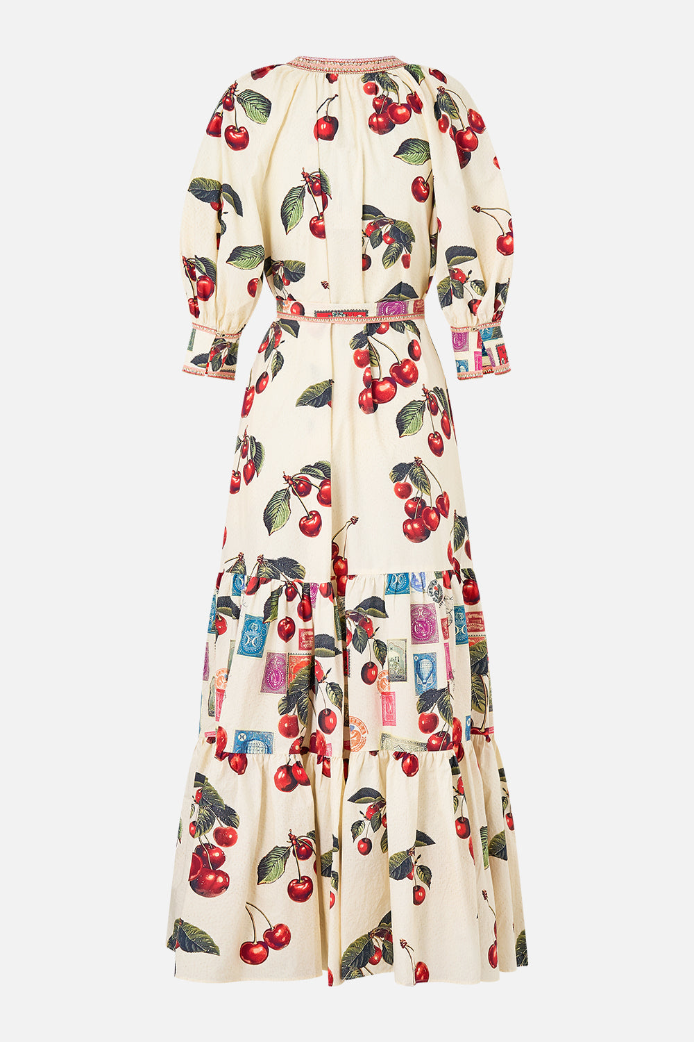 The CAMILLA TIERED SHIRT DRESS WITH SHORT SLEEVE NOTES FROM THE ROAD