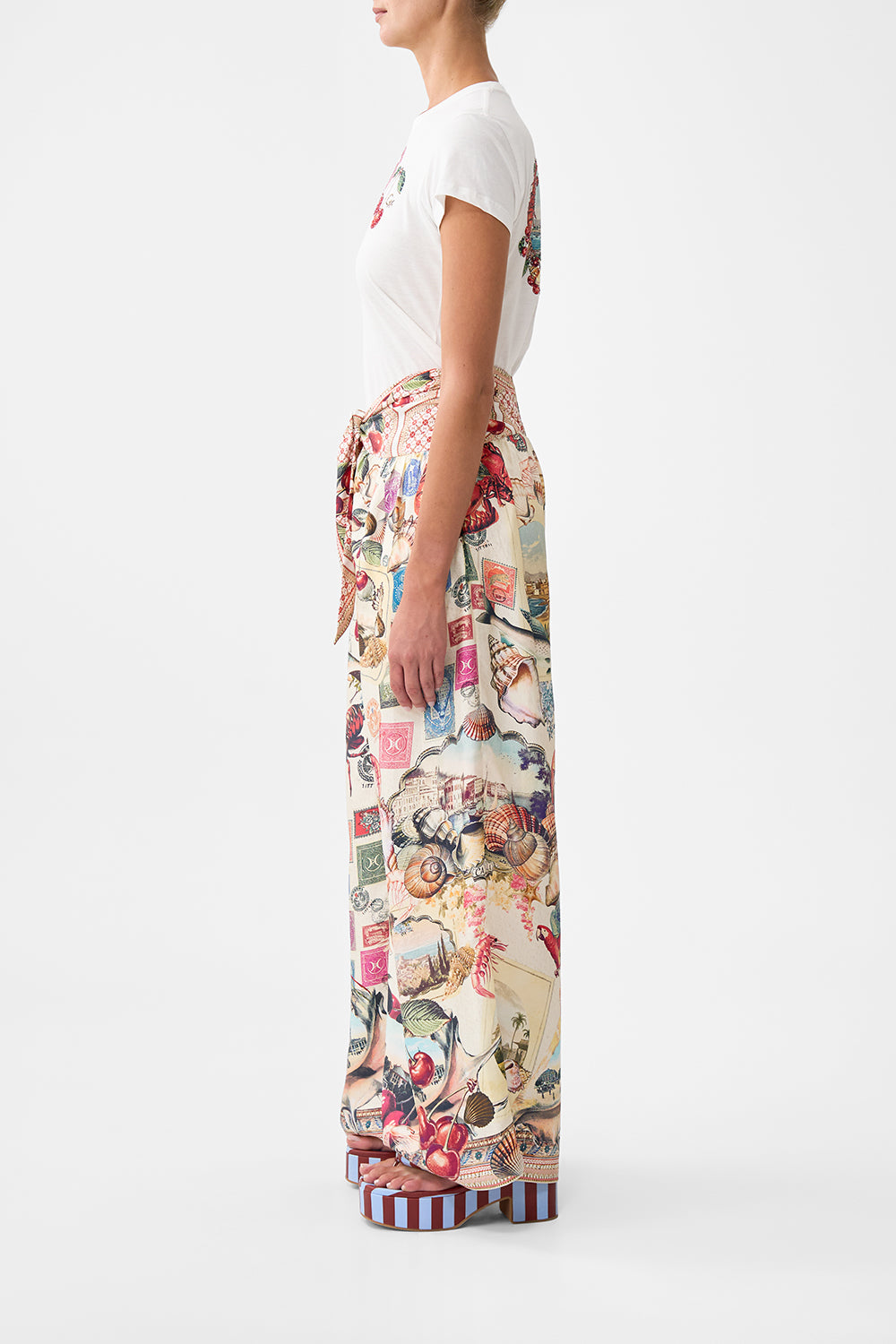 RELAXED PANT WITH TIE FRONT NOTES FROM THE ROAD