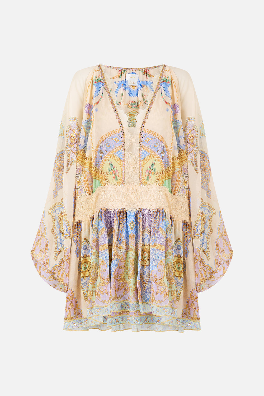 The CAMILLA RELAXED SHORT DRESS WITH DROPPED WAIST EAST OF ISTANBUL