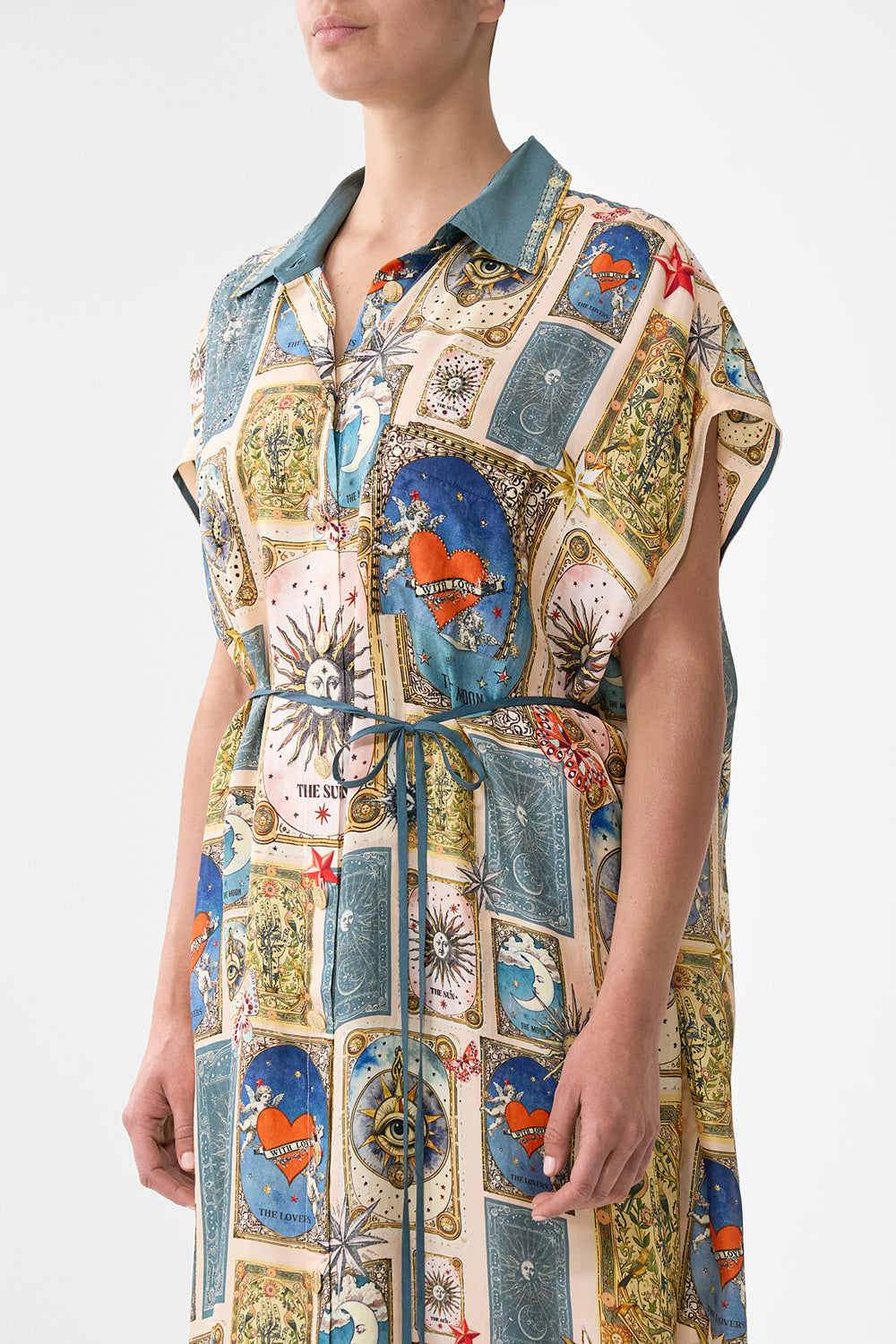 SLEEVELESS SHIRTDRESS MY LUCKY STARS