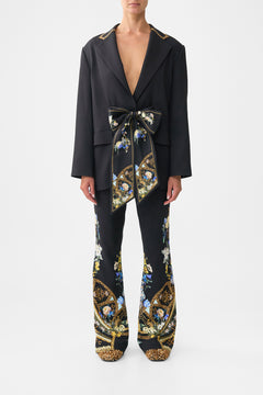 BOYFRIEND JACKET WITH BOW DETAIL OTTOMAN ELEGANCE