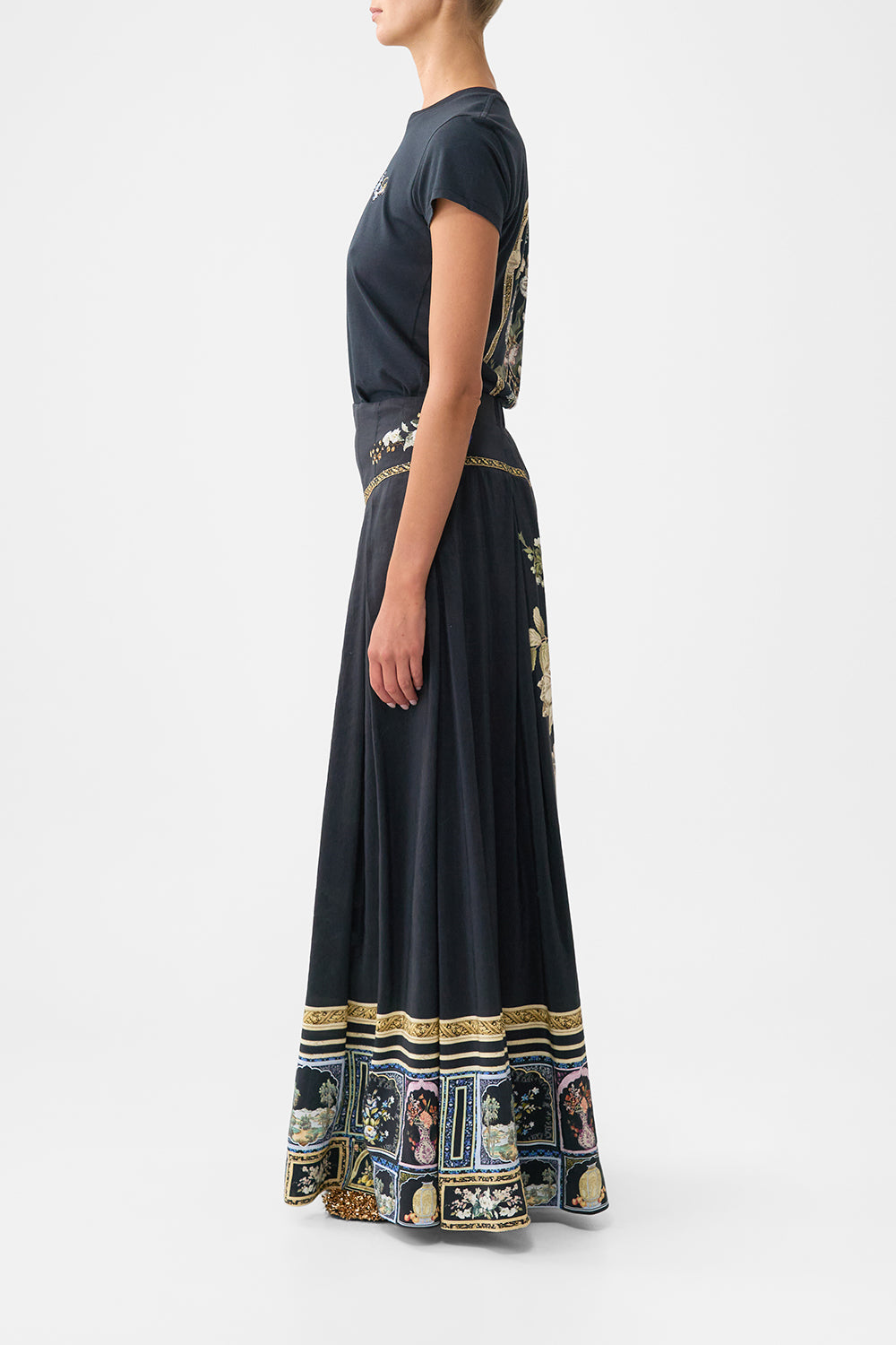 CORSET WAIST MAXI SKIRT OTTOMAN ELEGANCE