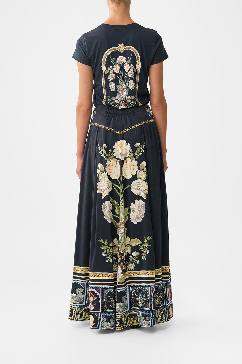 CORSET WAIST MAXI SKIRT OTTOMAN ELEGANCE