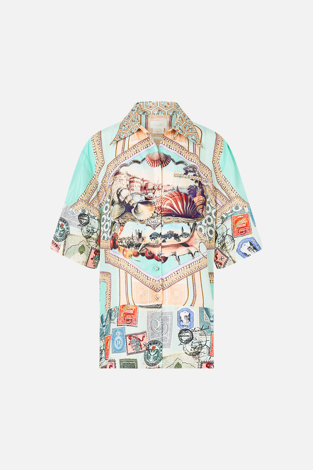 The CAMILLA OVERSIZED SHIRT WITH POCKET WITH LOVE FROM TÜRKIYE