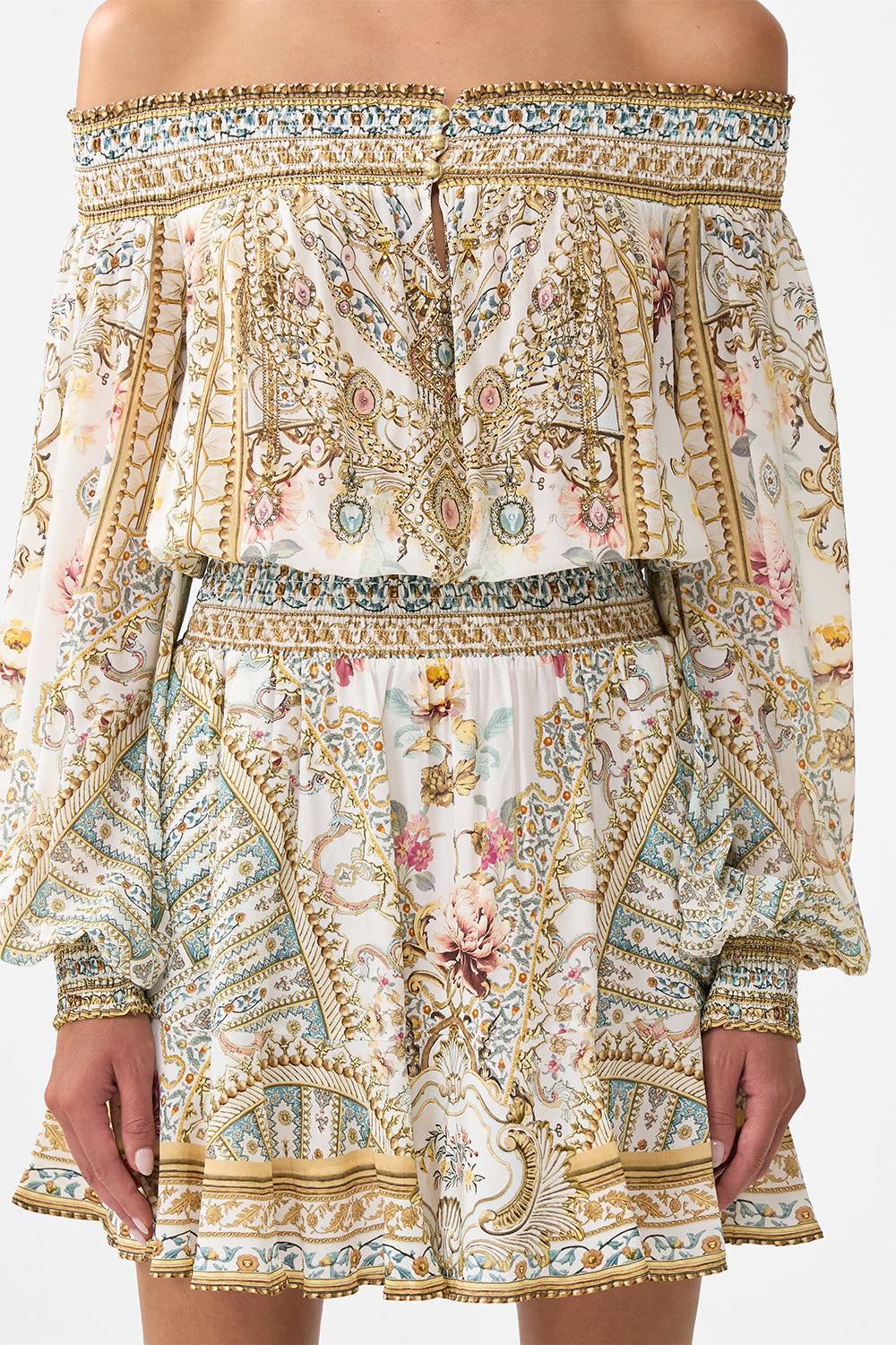 OFF SHOULDER SHORT DRESS OTTOMAN DYNASTY