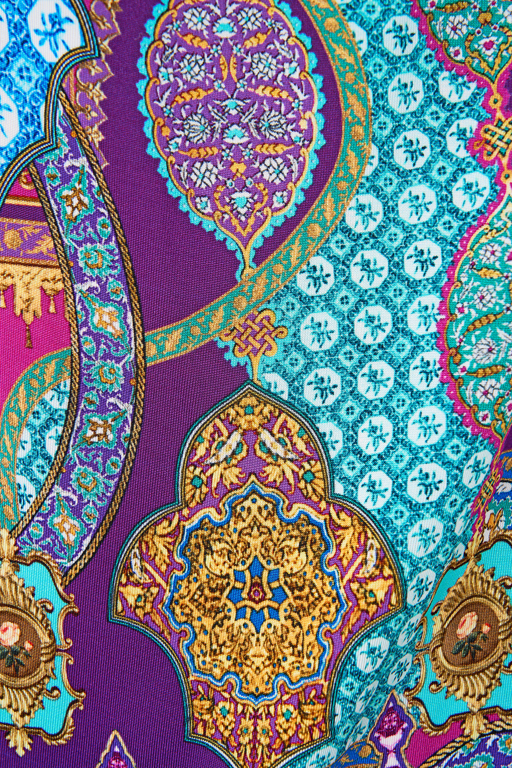 V NECK GATHERED JERSEY DRESS CONCUBINES, SULTANS & COURTIERS