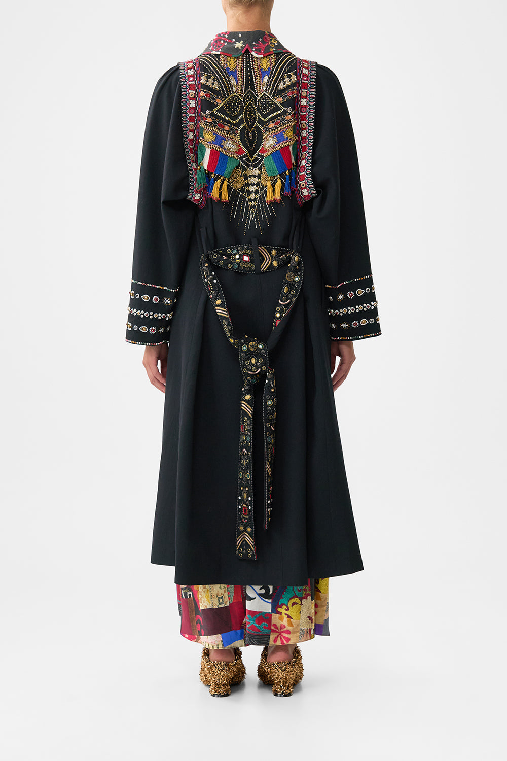 COAT WITH VEST DETAIL PATCHWORK ALCHEMY