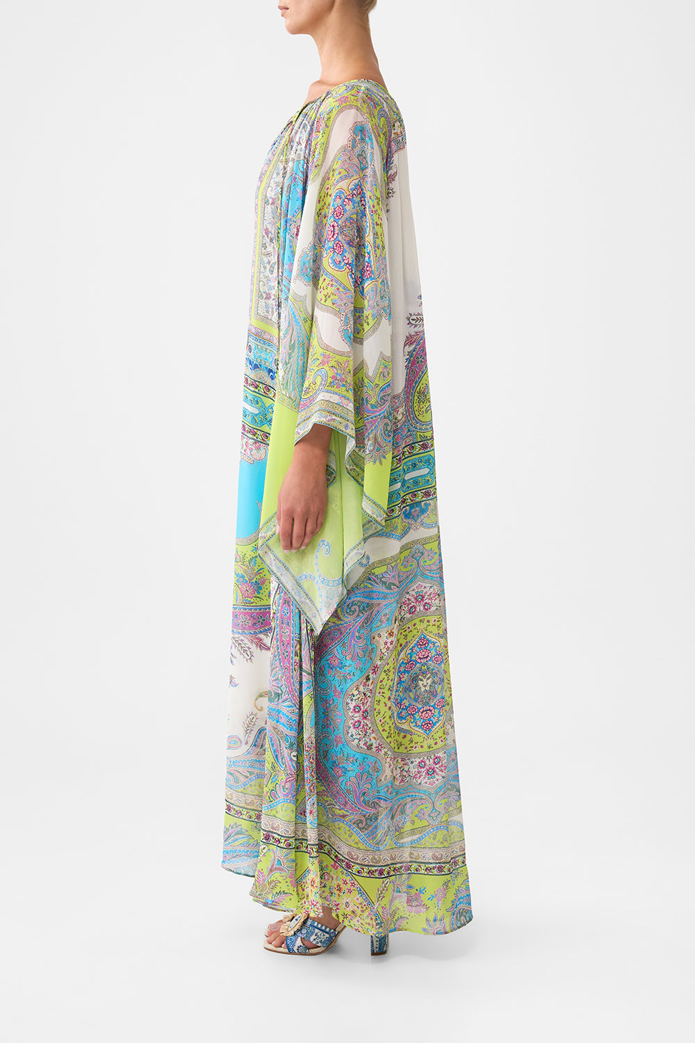 LONG DRESS WITH HANDKERCHIEF SLEEVE MAGIC CARPET RIDE