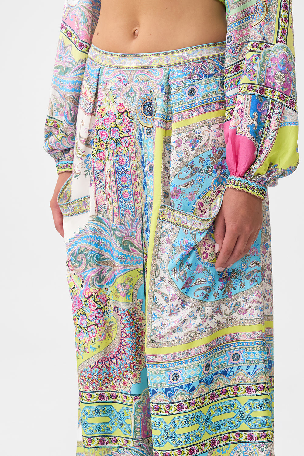 The CAMILLA WIDE LEG TROUSER WITH FRONT POCKETS MAGIC CARPET RIDE