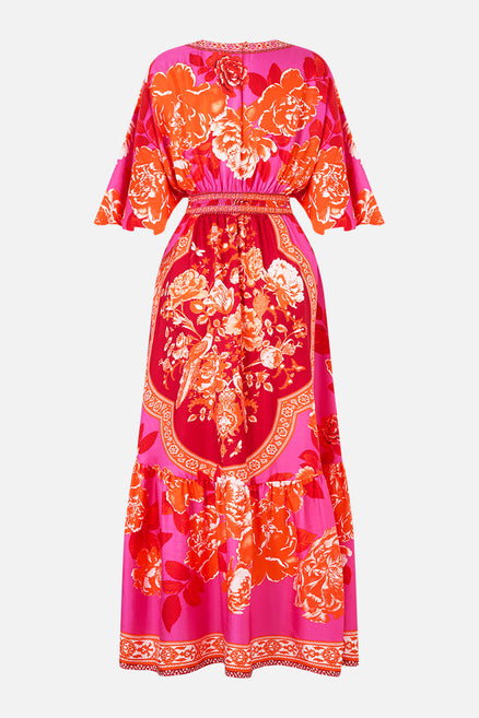 The Tiles Of Türkiye One Shoulder Jersey Cut Out Dress | CAMILLA