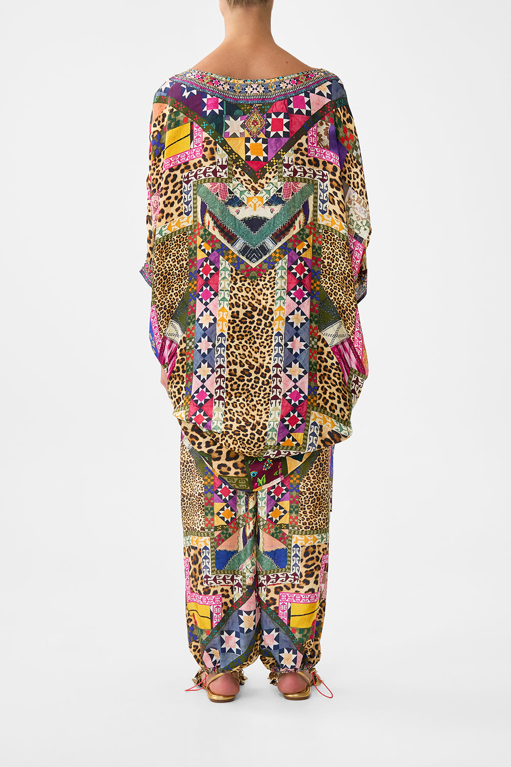 The CAMILLA PARACHUTE PANT EMBROIDERED EVER AFTER