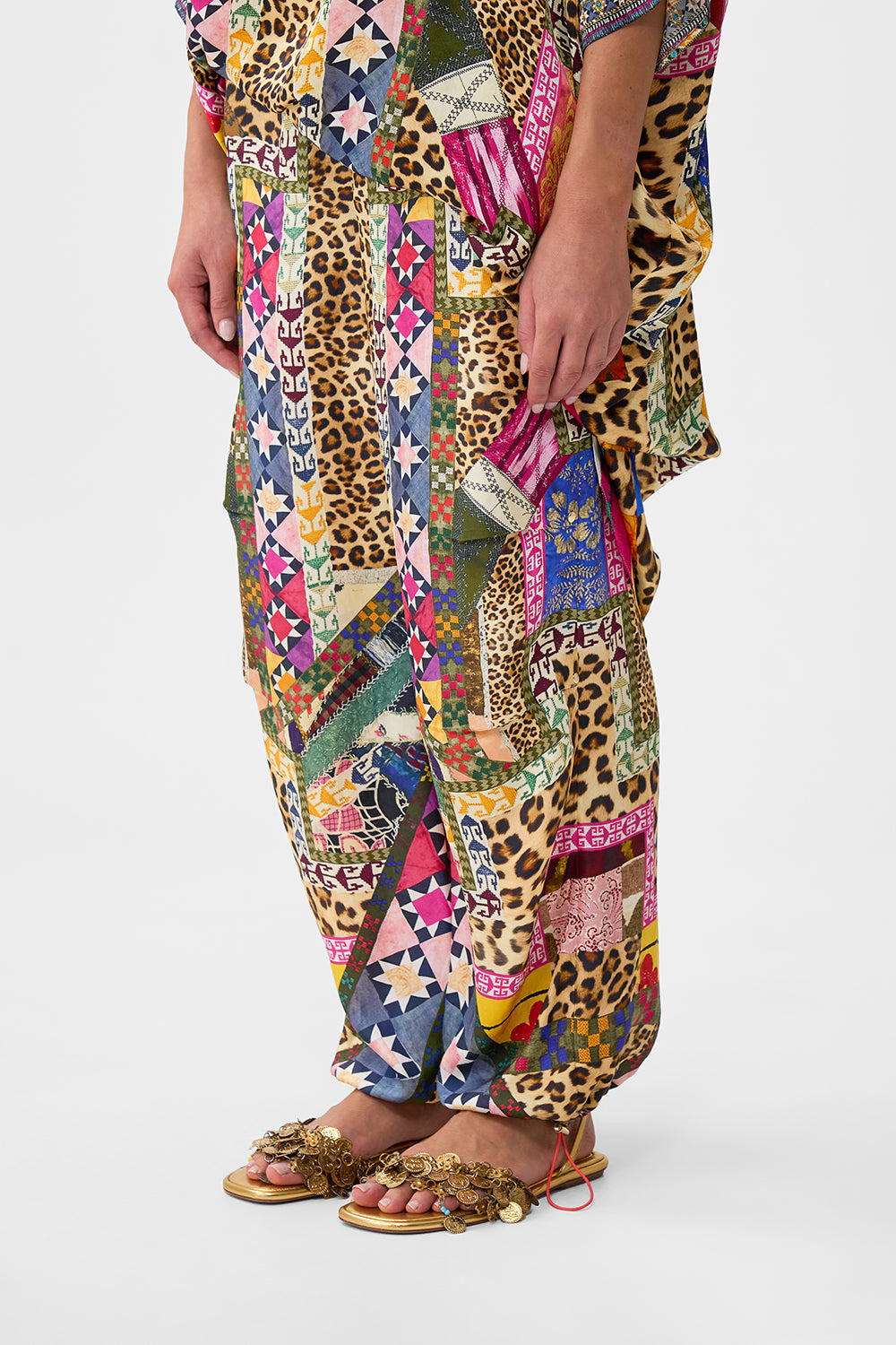 The CAMILLA PARACHUTE PANT EMBROIDERED EVER AFTER