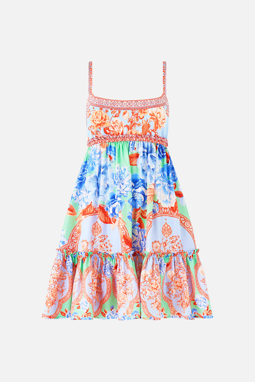 SHORT DRESS WITH JERSEY BODICE TOPKAPI POP