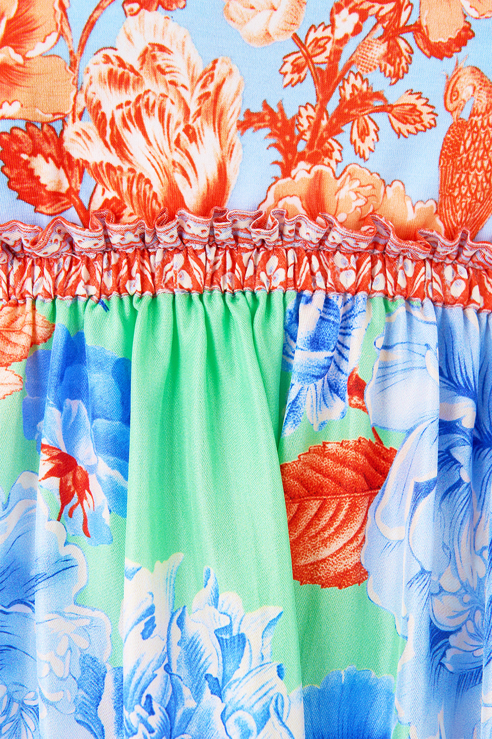 SHORT DRESS WITH JERSEY BODICE TOPKAPI POP