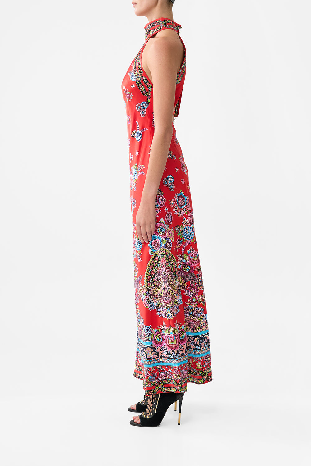 The CAMILLA HIGH NECK BIAS DRESS ARTISANS OF ANATOLIA
