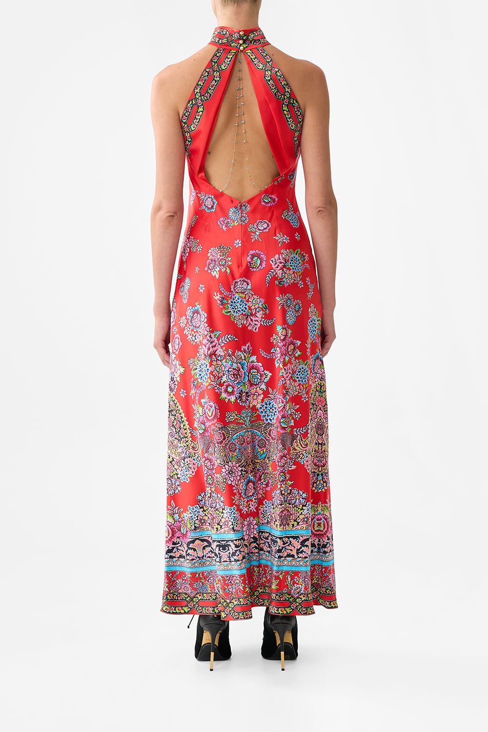 HIGH NECK BIAS DRESS ARTISANS OF ANATOLIA