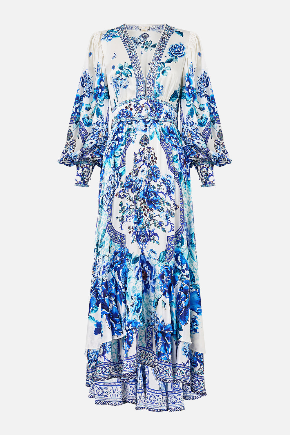 LONG BUTTON FRONT DRESS A CERAMIC GARDEN