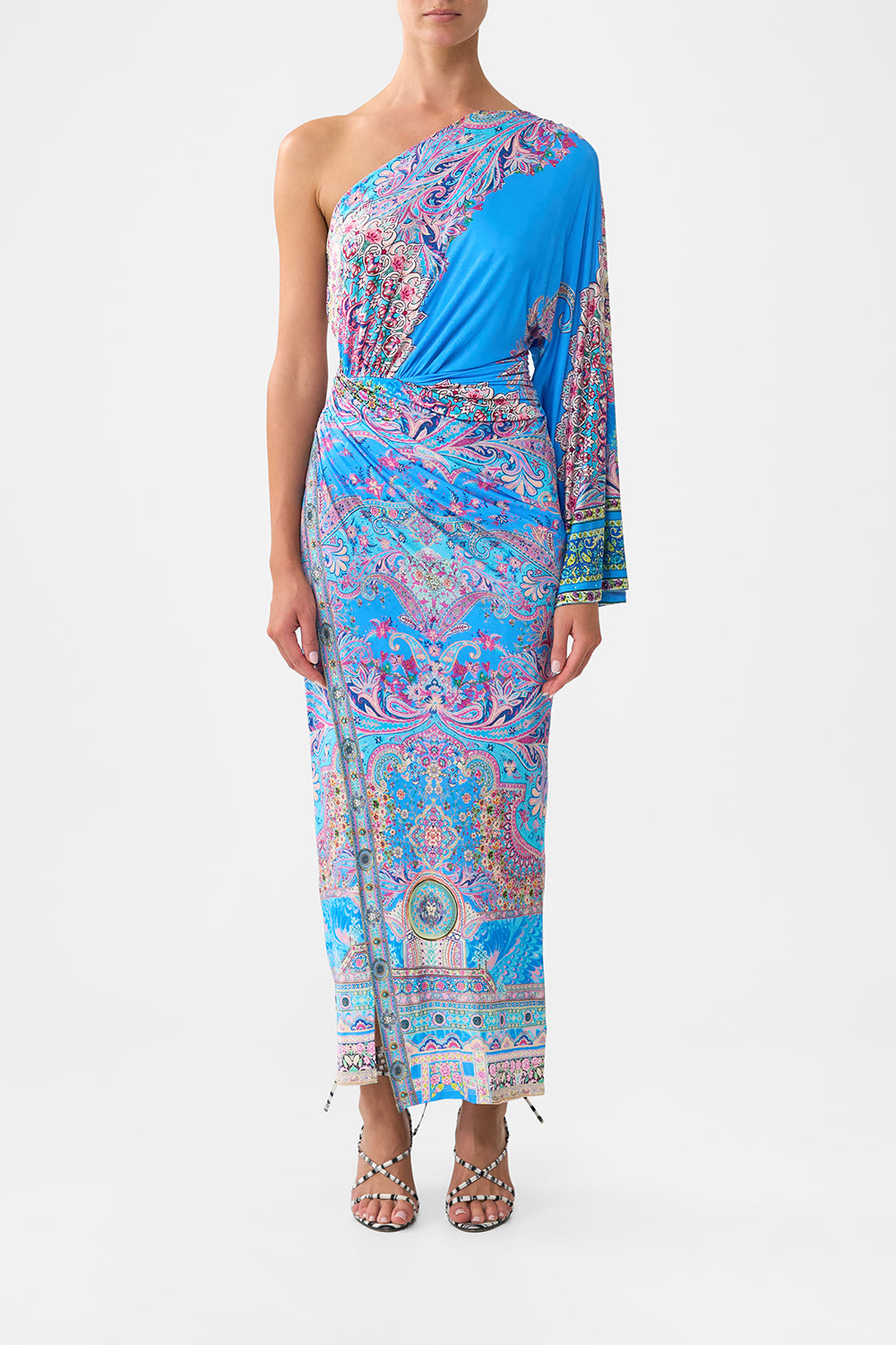 The CAMILLA ONE SHOULDER JERSEY DRESS FOOTSTEPS IN FOLKLOREFOOTSTEPS IN FOLKLORE
