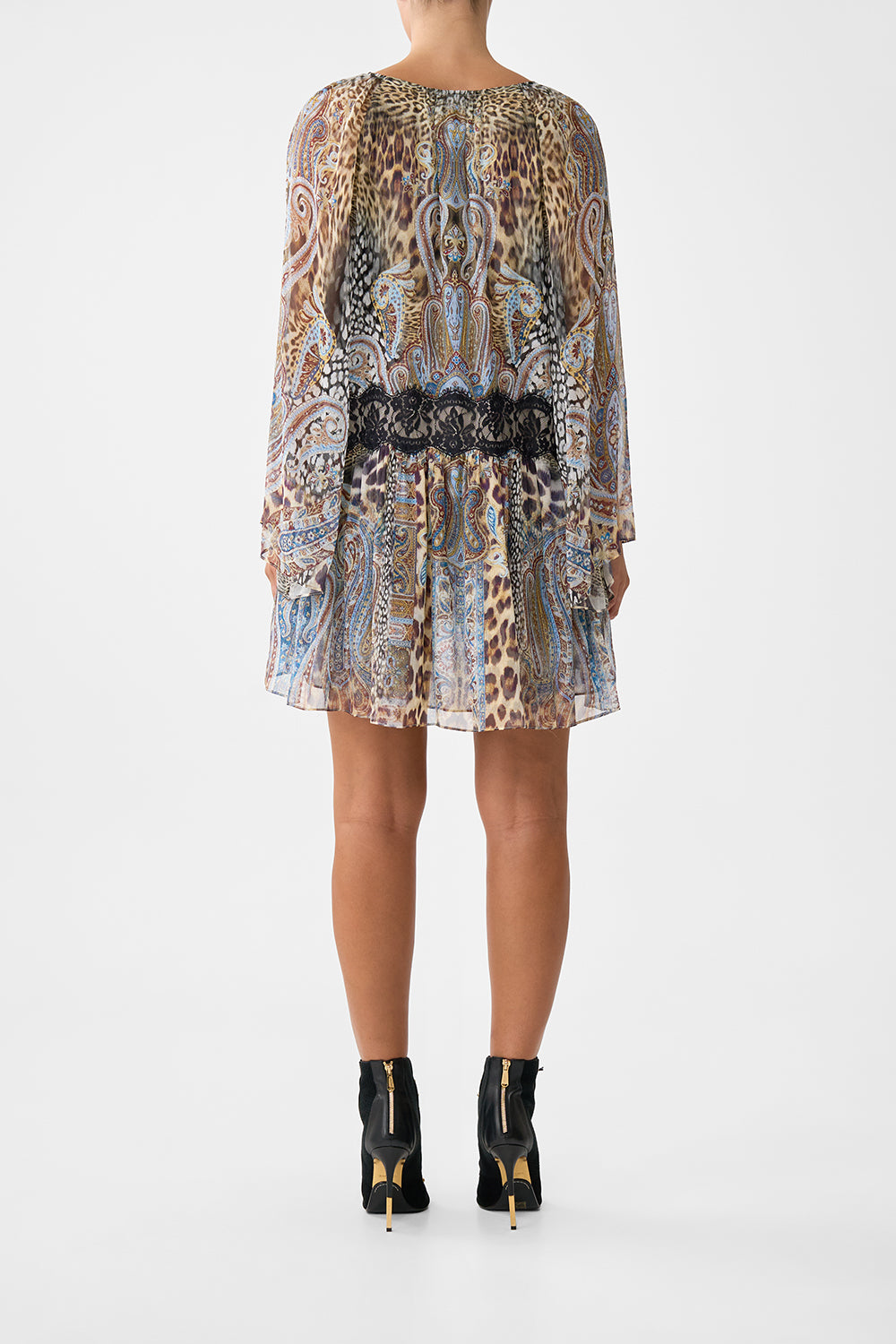 RELAXED SHORT DRESS WITH DROPPED WAIST ISTANBUL ANIMALIA