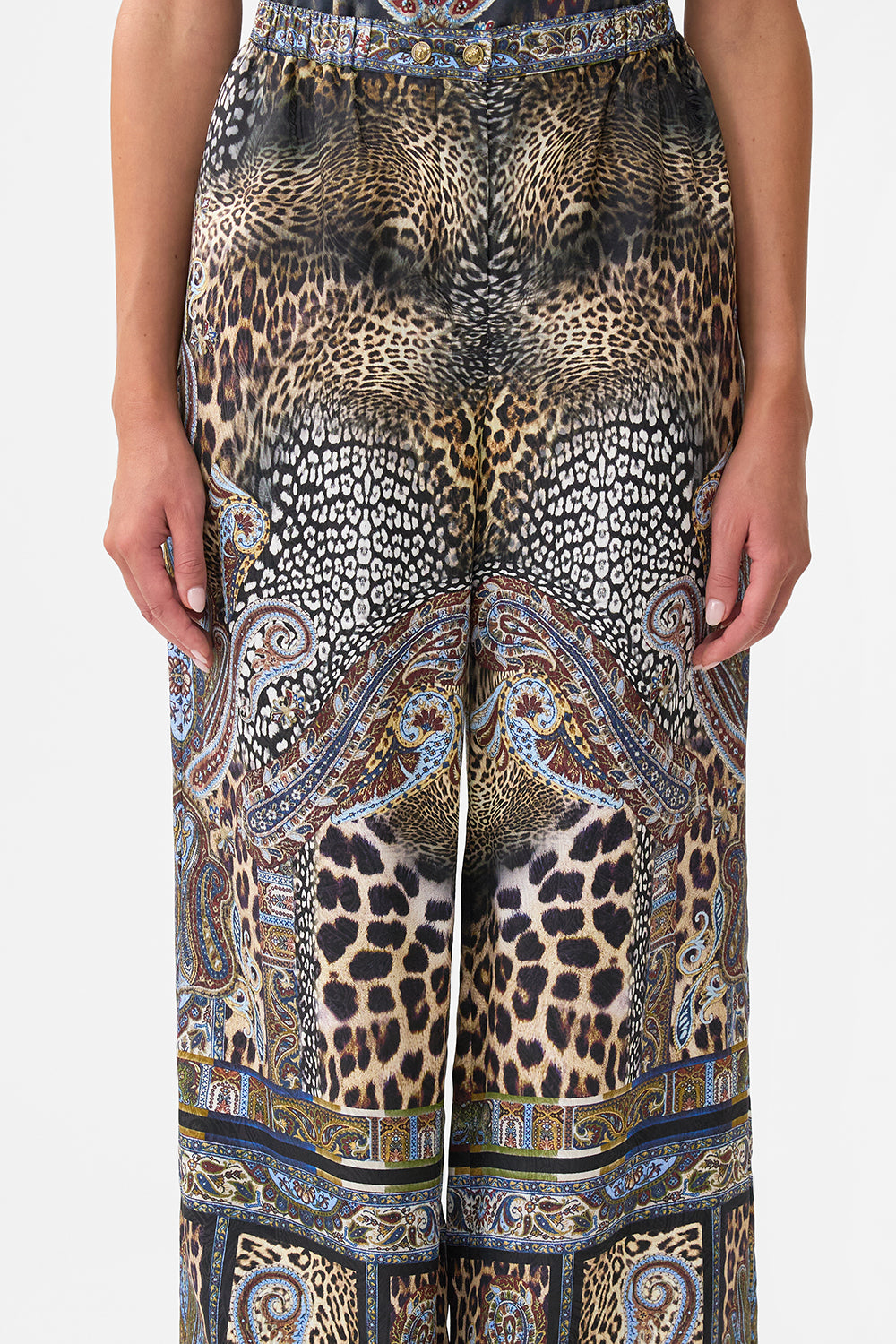 The CAMILLA BUTTON FRONT LOUNGE PANT ISTANBUL ANIMALIA