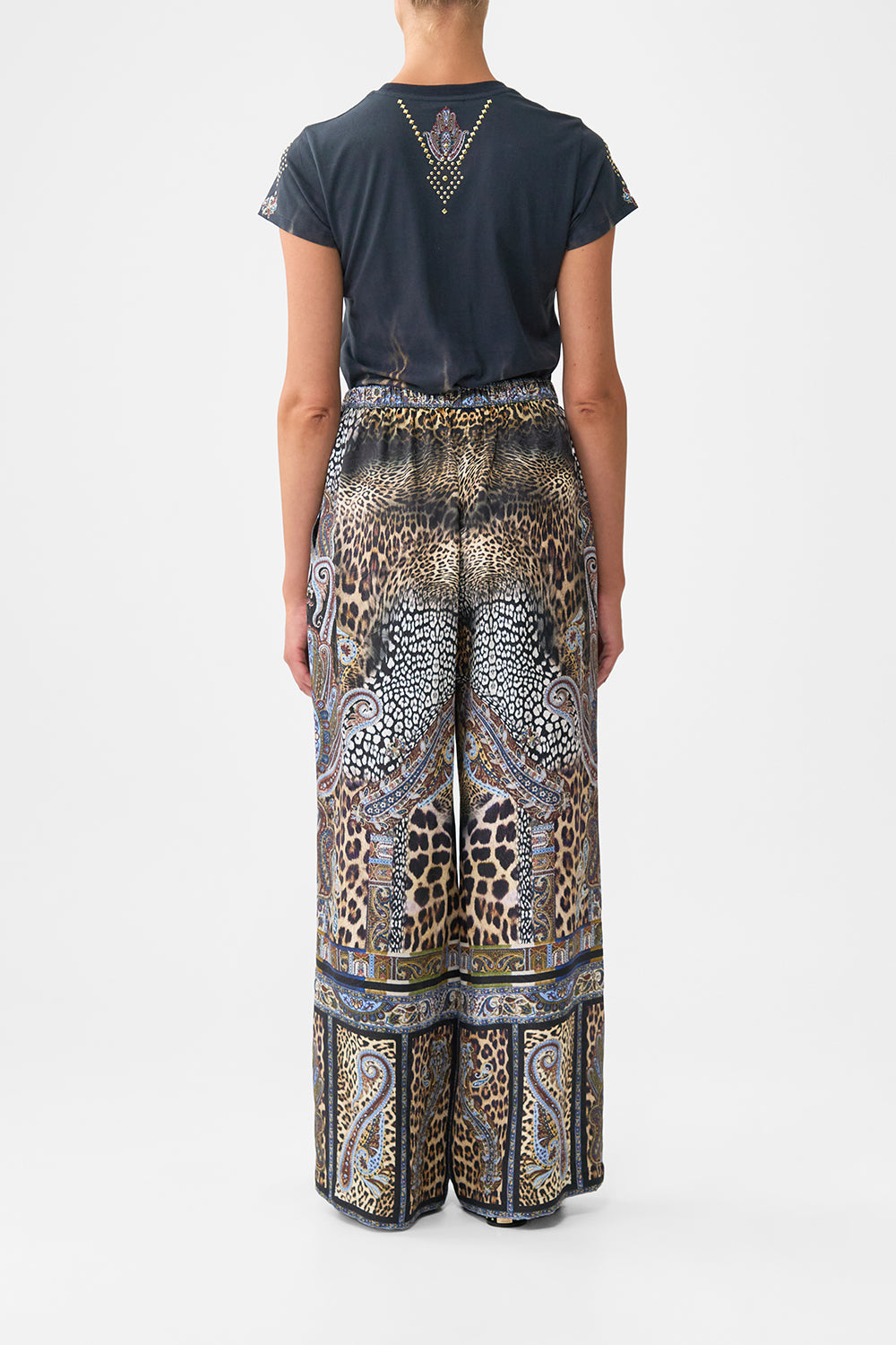 The CAMILLA BUTTON FRONT LOUNGE PANT ISTANBUL ANIMALIA