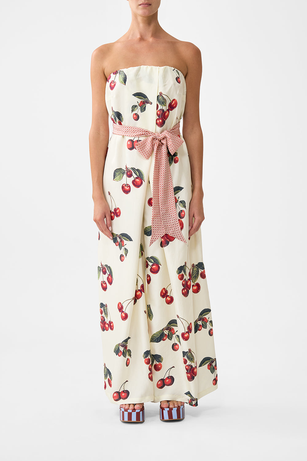 アパルトモン購入◇CAMILLAトップスボレロ◇ドゥーズィエムクラス◇カミラ Notes From The Road Front Pleat Strapless Jumpsuit | CAMILLA AU