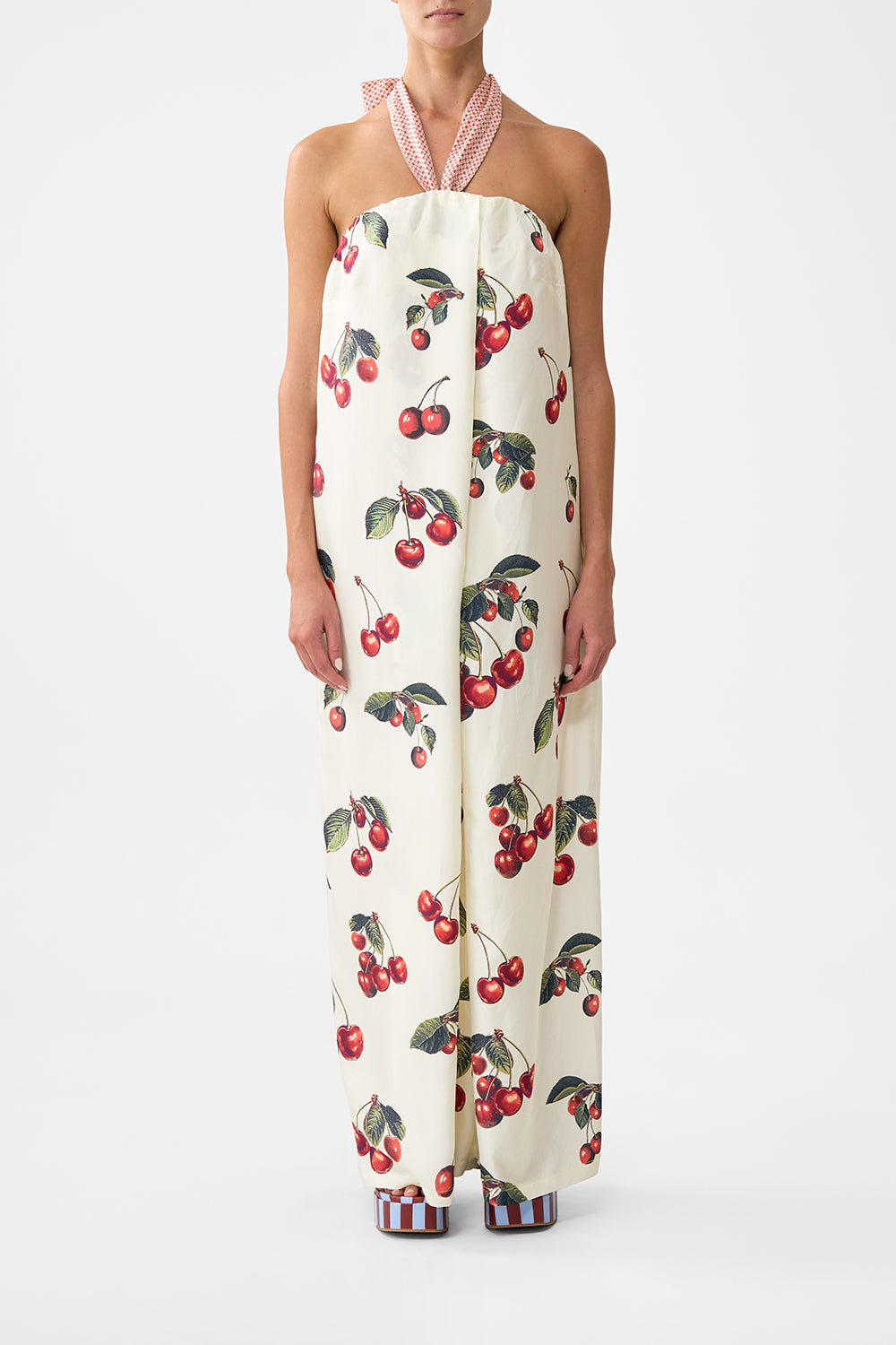 Notes From The Road Front Pleat Strapless Jumpsuit | CAMILLA AU