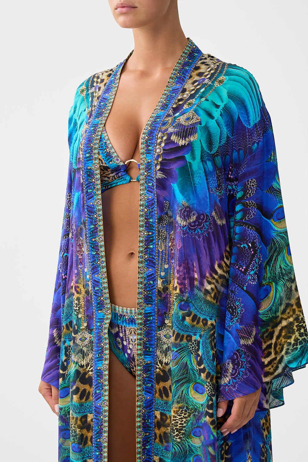 FLARE SLEEVE LONG ROBE COSMIC ZOOLOGY