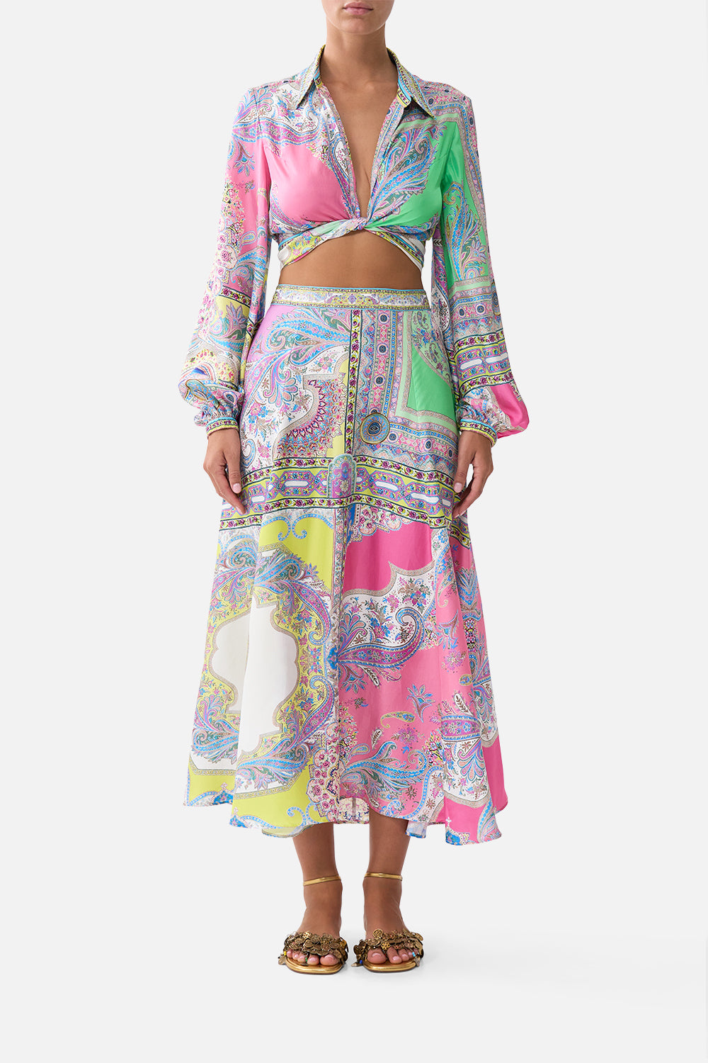 Magic Carpet Ride Panelled Flared Long Skirt | CAMILLA AU – CAMILLA